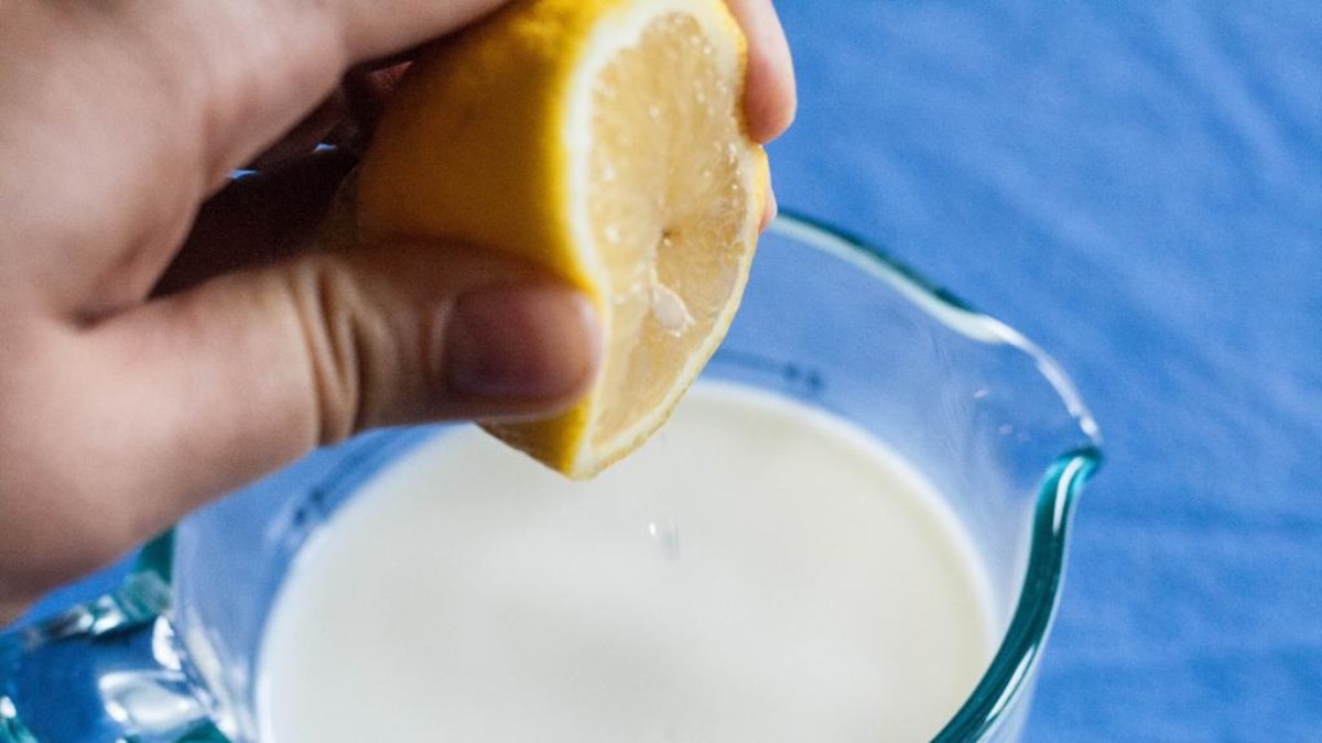 Squeeze lemon into milk, leave for 1 night!  Miraculous benefit of lemon milk.