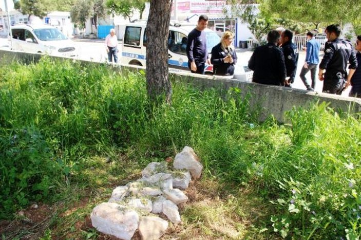 Boş arazide bulunan mezar panik yarattı