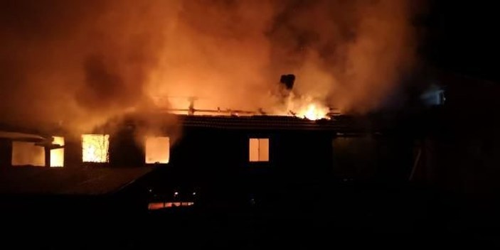 Bursa'da iki ev alev alev yandı