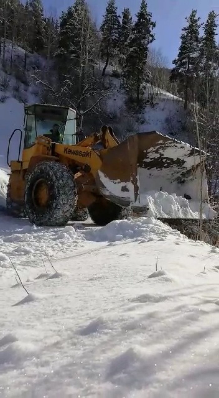 Artvin’de kardan kapalı yollar ulaşıma açıldı -3