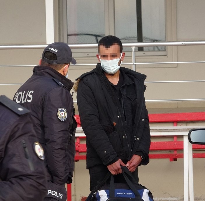 Tokat'ta virüs kapan zanlı, perde ile yurttan kaçtı