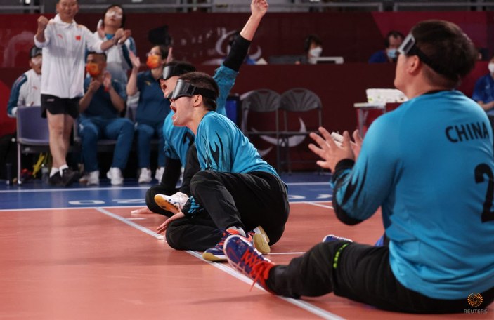 Tokyo Paralimpik Oyunları'nda Türkiye golbol takımı, Çin'i yendi