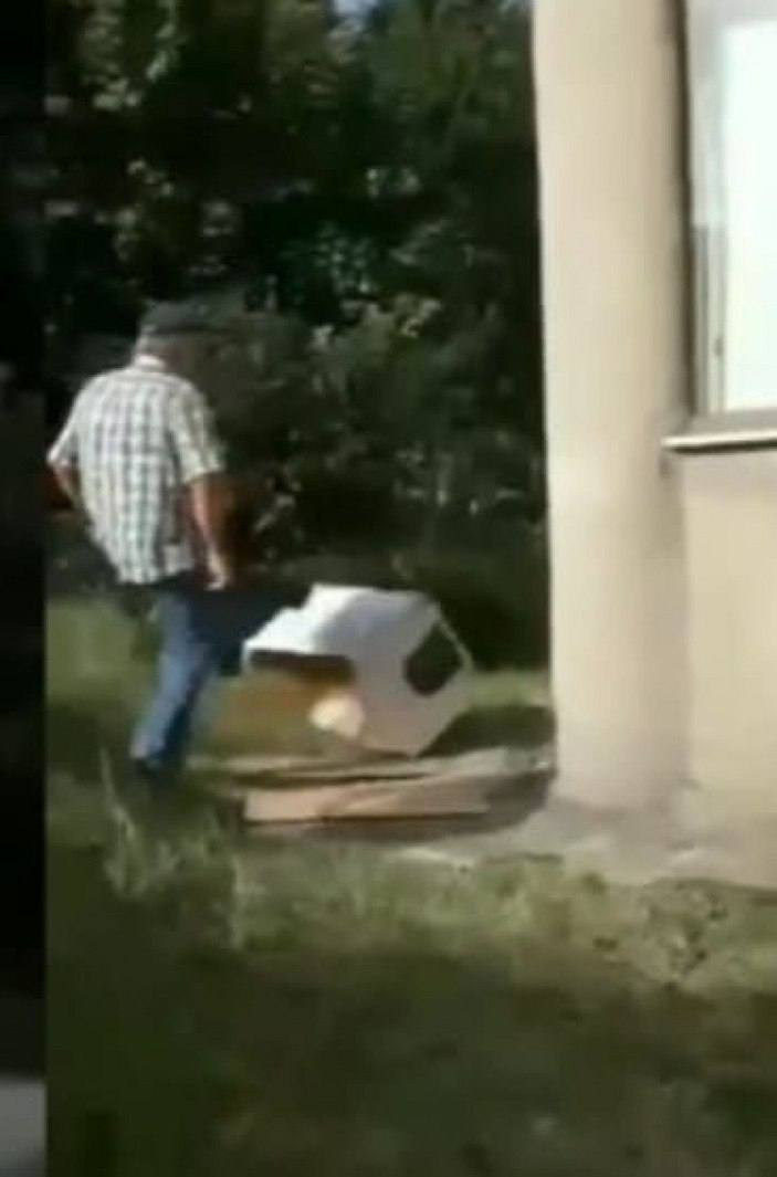 Önce kediyi tekmeledi, ardından da kulübesini parçaladı (2)- Yeniden -3