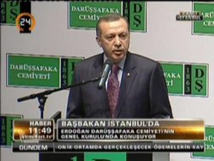 Erdoğan'ın Darüşşafaka Genel Kurulu konuşması