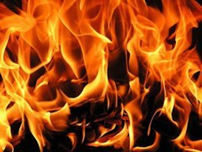 Soma'da ev yangını