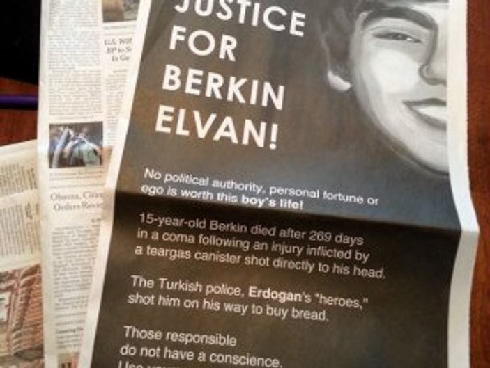 New York Times'a Berkin Elvan ilanı diyaloğu