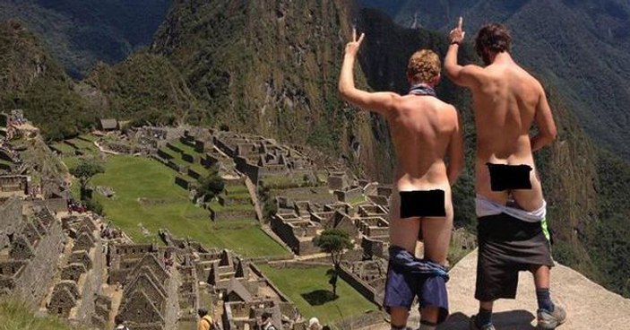 Peru'nun antik şehrinde çıplak turistlerin sayısı artıyor