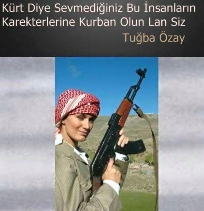 Tuğba Özay'dan poşulu fotoğraf açıklaması