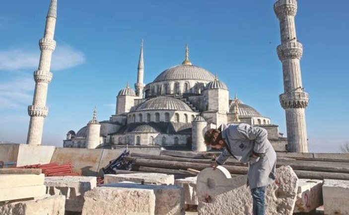 Sultanahmet Camii restore ediliyor