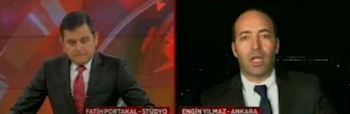 Canlı yayında patlama sesi