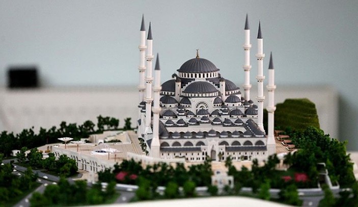 Çamlıca Camii'nin inşasında ileri teknoloji kullanılıyor