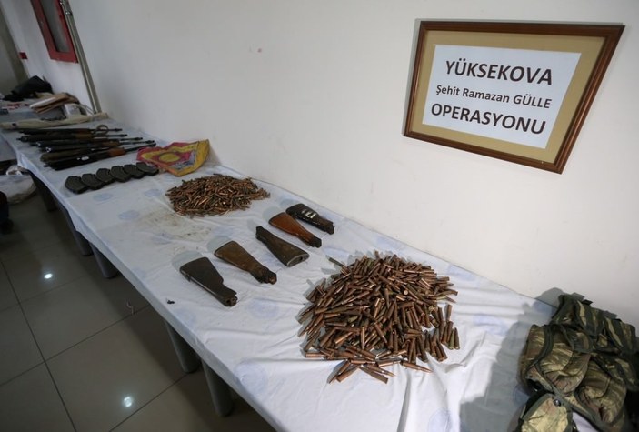 Yüksekova'da PKK'nın silah tamirhanesi bulundu