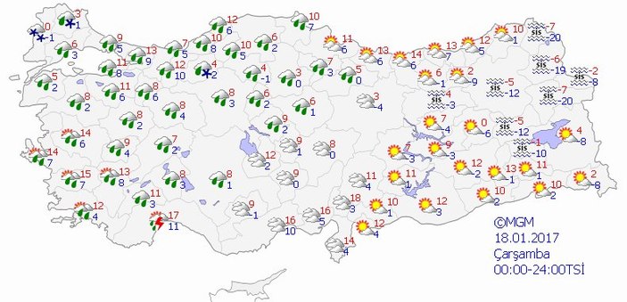 5 günlük hava durumu raporu