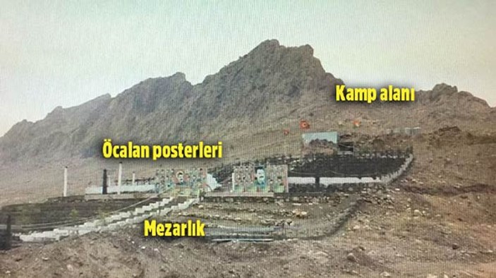 PKK'nın Sincar Dağı eteklerinde kurduğu terör kampı