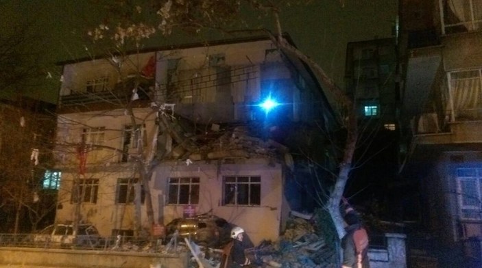 Ankara'da bir binada doğalgaz patlaması
