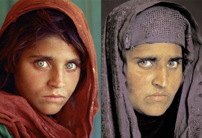 Afgan kızı kendi fotoğrafına sitem etti