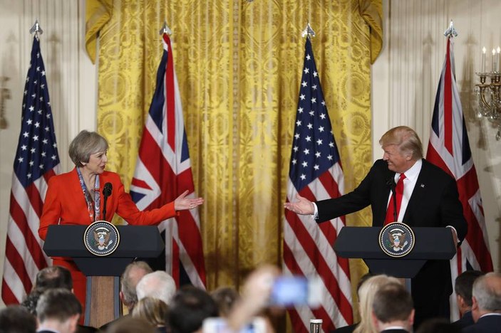 Beyaz Saray basın ofisinden Teresa May gafı