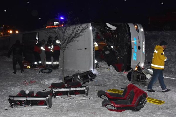 Konya'da kaza: 1 ölü, 46 yaralı