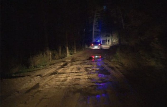 Ormanda kaybolan kadın sürücü polisi alarma geçirdi