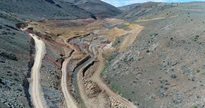 Bayburt Aydıncık Barajı'nda yüzde 36 fiziki gerçekleşme