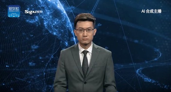 Çin dünyanın ilk yapay zekalı sunucu robotunu üretti