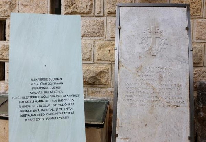 Şeker tezgahı 138 yıllık mezar taşı çıktı