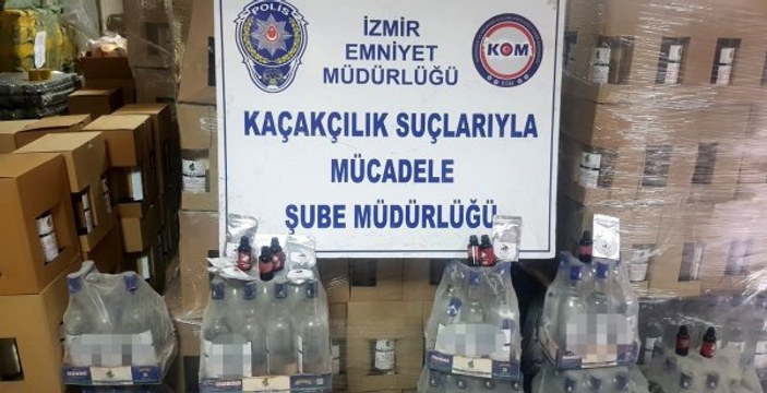 İzmir'de 6 ton etil alkol ele geçirildi