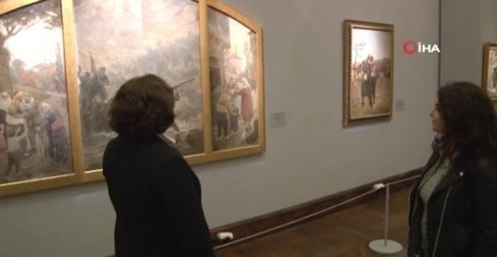 Çanakkale'nin tuvale işlenen hikayesi Dolmabahçe'de