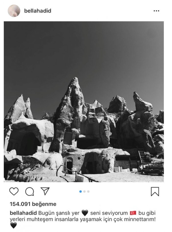 Bella Hadid Mert Alaş ile Kapadokya'da