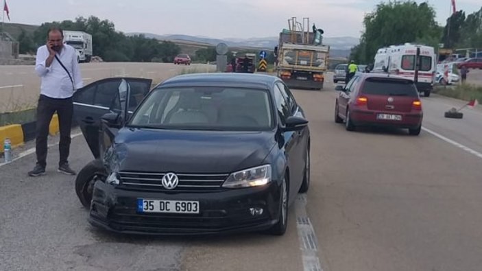 Kırıkkale'de zincirleme trafik kazası: 5 yaralı