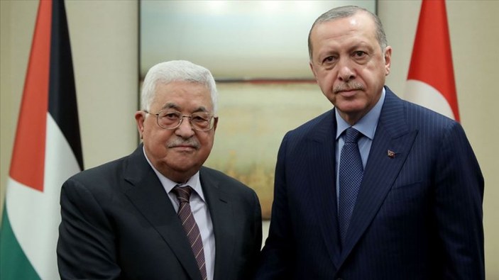 Erdoğan, Filistin Devlet Başkanı ile görüştü