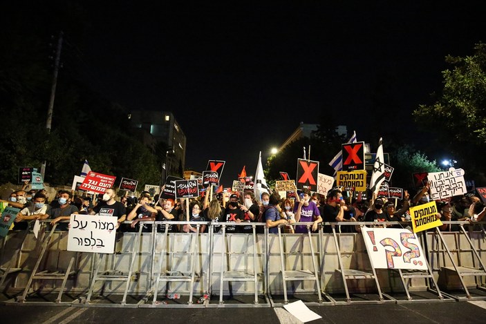 İsrail'de Başbakan Netanyahu karşıtı gösteri düzenlendi