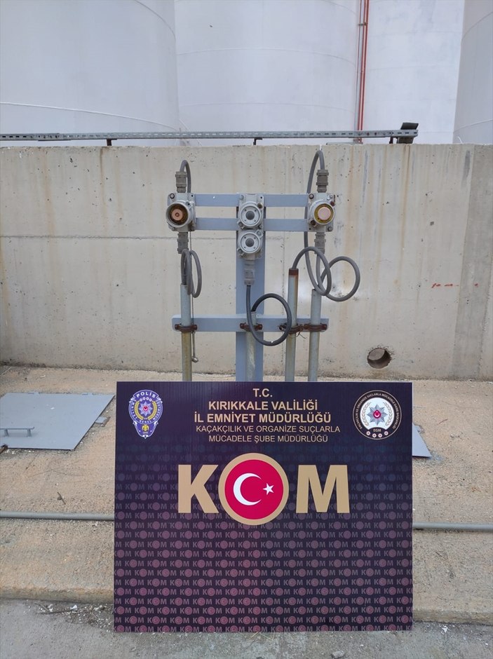Kırıkkale'de 2 milyon 685 bin litre kaçak mazot bulundu
