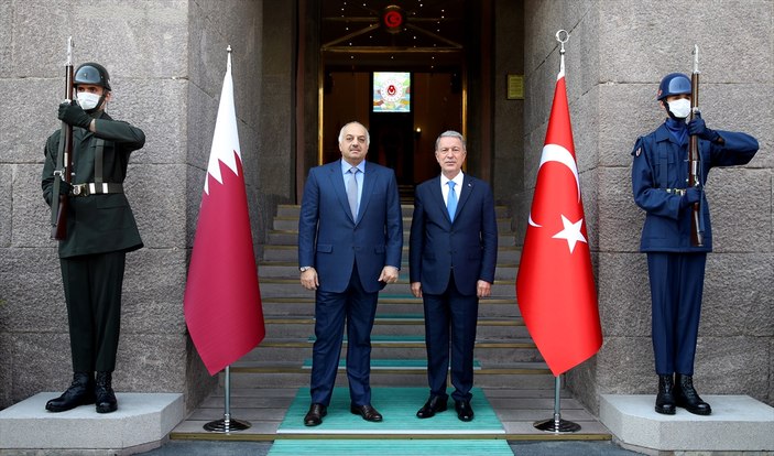 Bakan Akar Katarlı mevkidaşını kabul etti