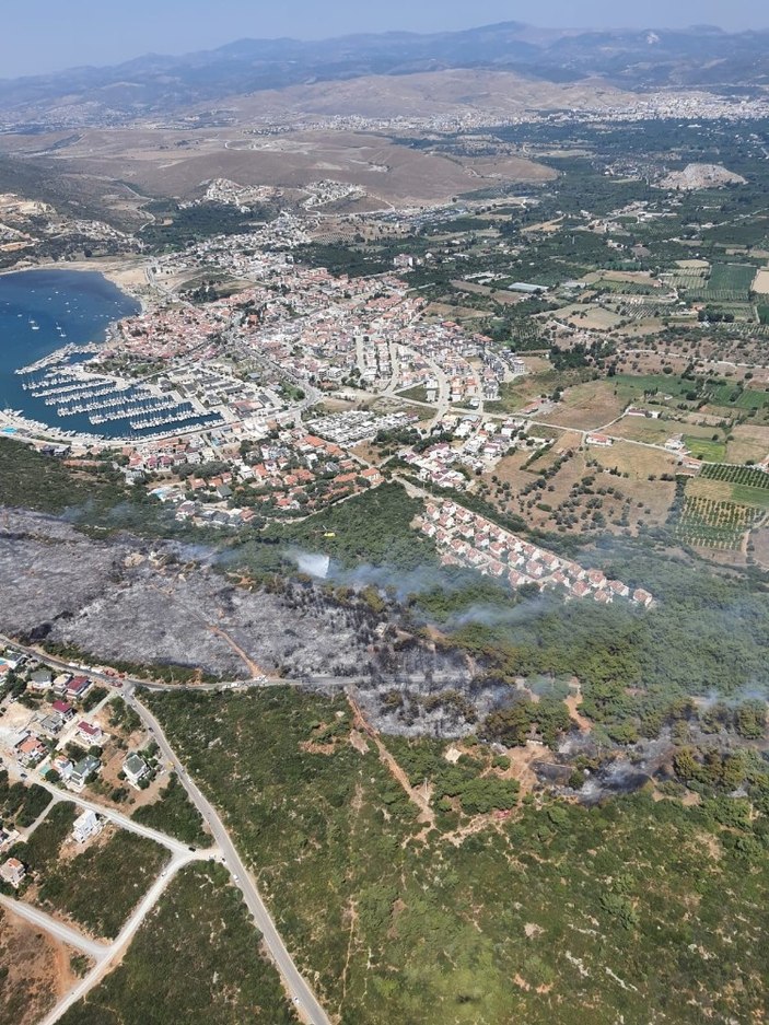 İzmir'de orman yangını