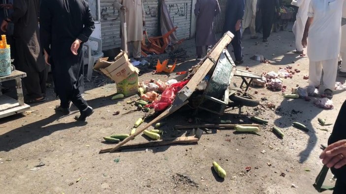 Pakistan'da pazar yerinde patlama