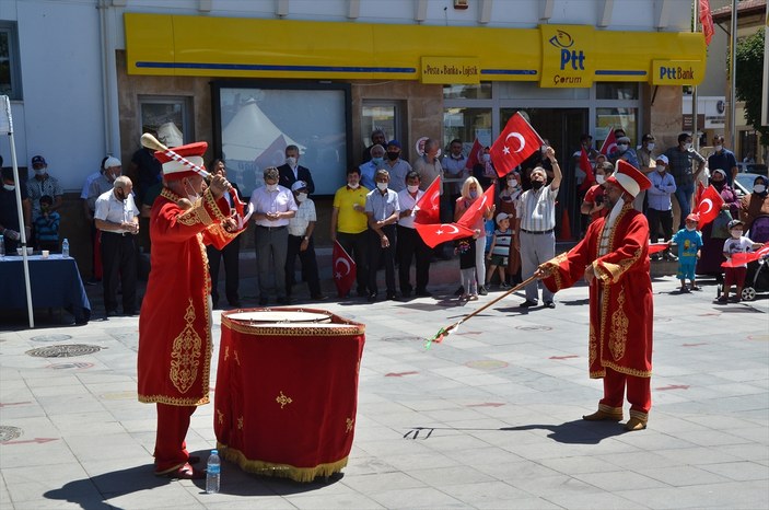 Çorum'da mehterli 'Ayasofya' kutlaması