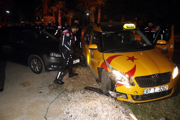 Antalya'da taksi çalan şüpheli, polis tarafından yakalandı