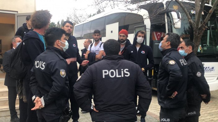 Tekirdağ'da basketbol maçında olaylar çıktı