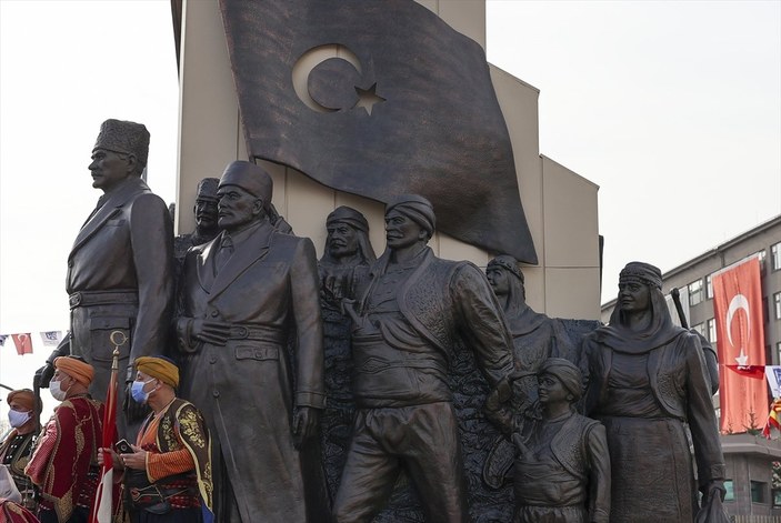 Atatürk'ün Ankara'ya gelişinin anısına yapılan '27 Aralık Kızılca Gün Anıtı' açıldı