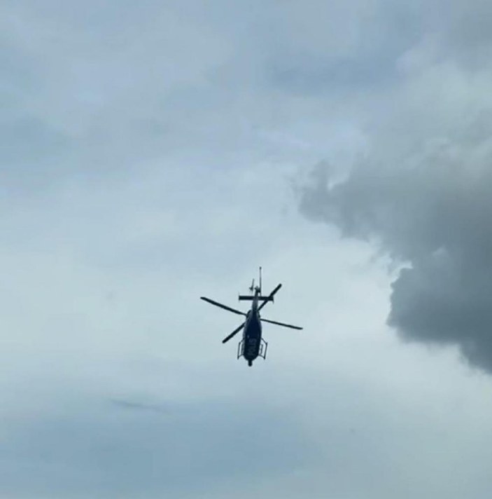 Adana'da polis helikopterini görüntüleyen sürücüye 315 lira ceza
