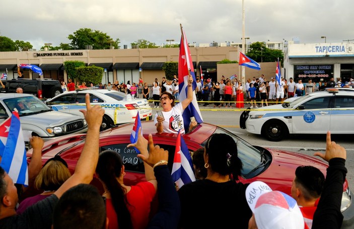 ABD'de Küba için gösteri