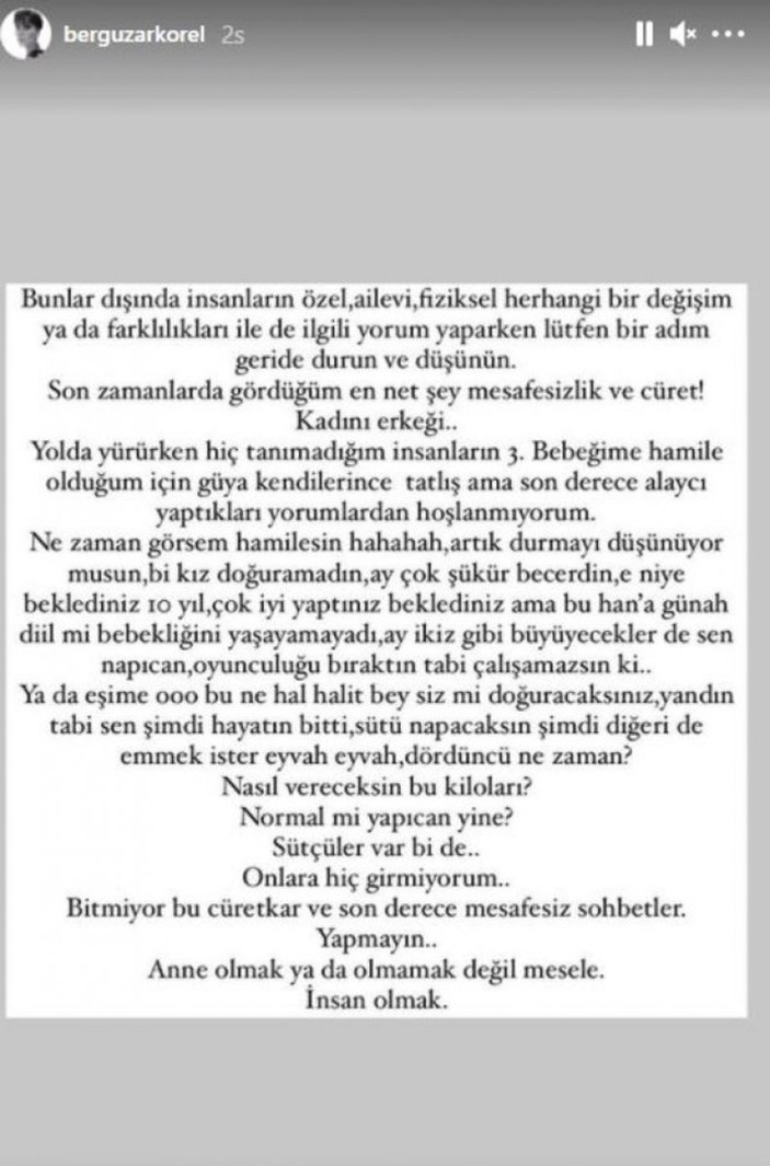 Bergüzar Korel açtı ağzını yumdu gözünü: Mesafesiz sohbetler