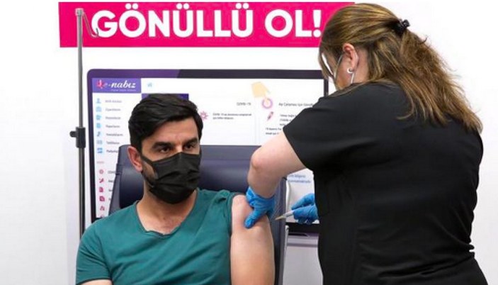 Kayseri'de Türk aşısı, faz 3 çalışması kapsamında gönüllülere uygulanmaya başlandı