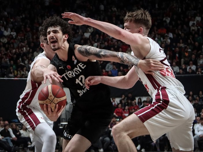 A Milli Erkek Basketbol Takımı, Letonya'ya yenildi