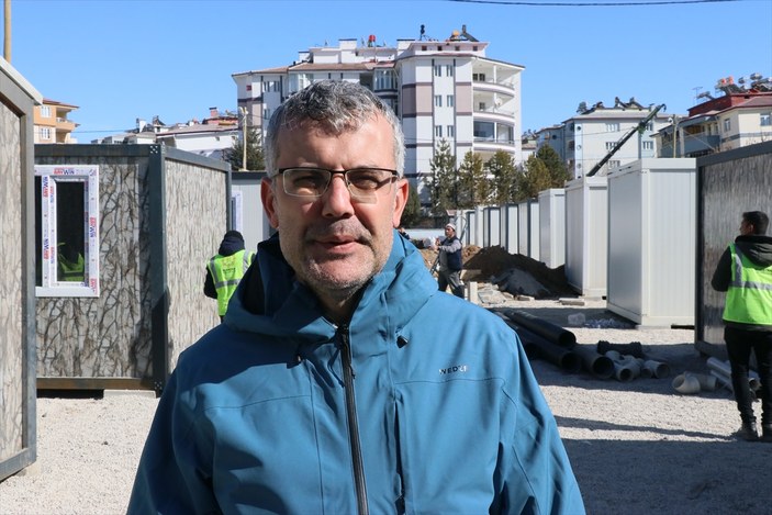 Elbistan'da kurulan konteyner kent, 16 bin depremzedeyi ağırlayacak