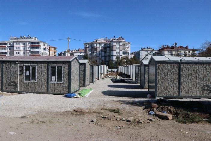 Elbistan'da kurulan konteyner kent, 16 bin depremzedeyi ağırlayacak