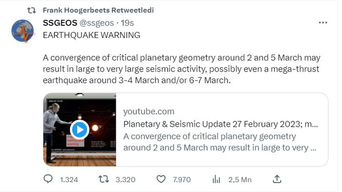 6 Şubat'ı bilmişti! Deprem Kahini Frank Hoogerbeets 