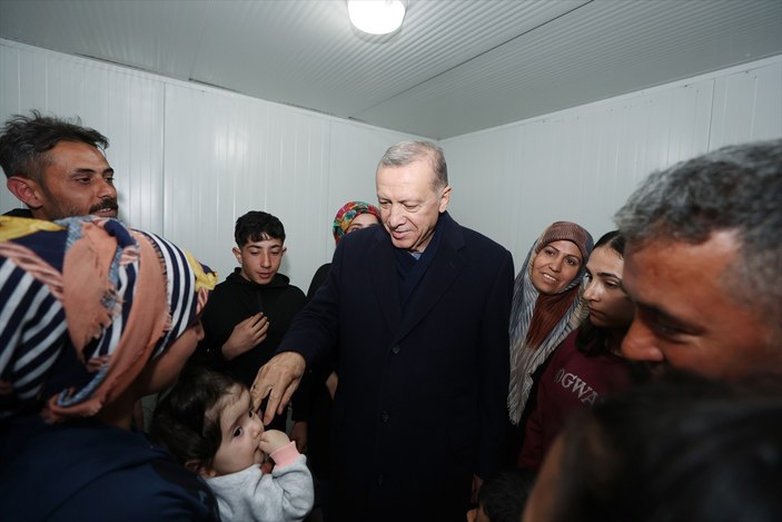 Cumhurbaşkanı Erdoğan, Malatya'daki konteyner kenti ziyaret etti