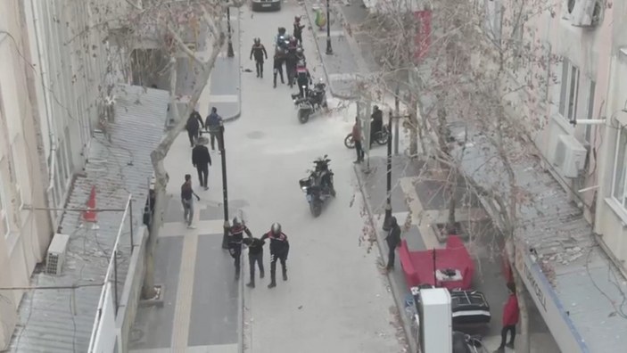 Motosikletli timlerin takibiyle hırsızlık şüphelilerin yakalanması, dron kamerasında #3